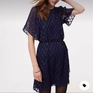 Loft navy blue dress